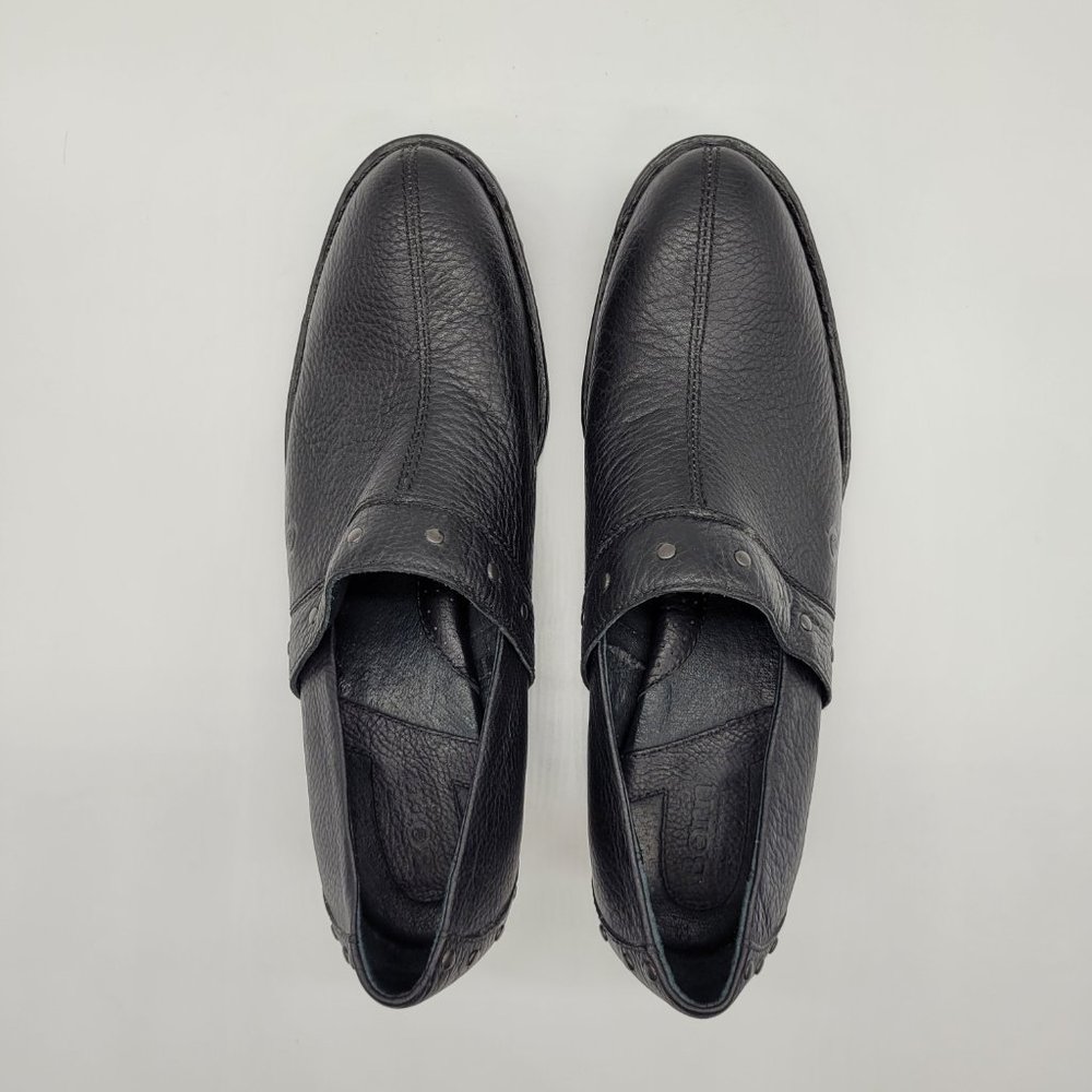 Born Split Toe Pebbled Grain Leather Western Stud… - image 8